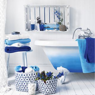 white ibiza style bathroom