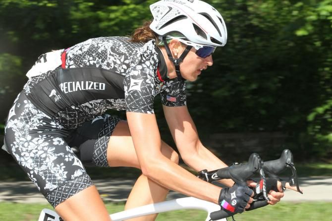 Ally Stacher (Specialized-Lululemon) was the designated &ldquo;Gangsta Gunner&rdquo; for her team today. She did an amazing job protecting