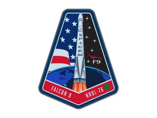 SpaceX's official NROL-76 mission patch.