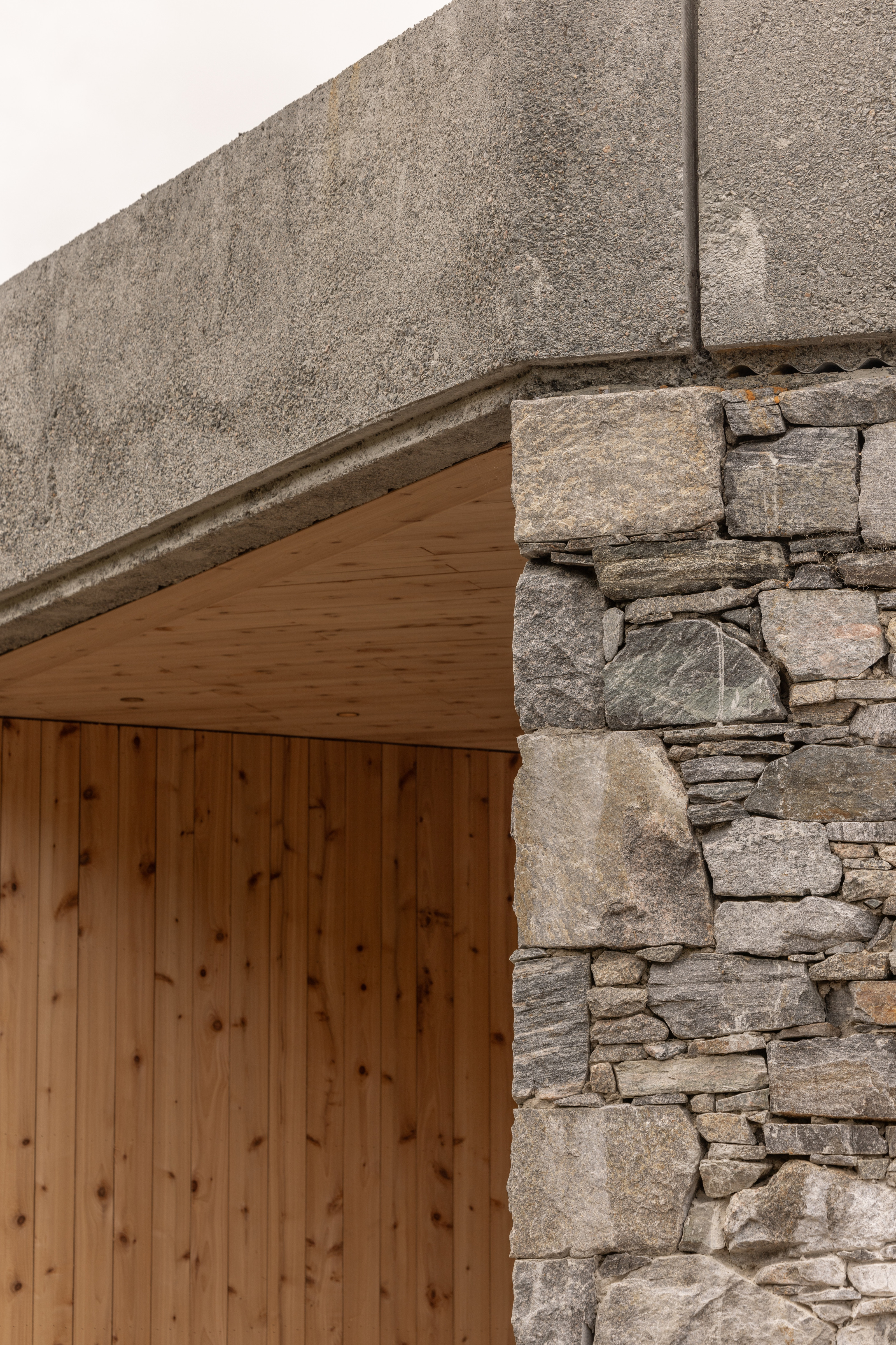 Detail of the stone clad walls, Caochan na Creige by Izat Arundell
