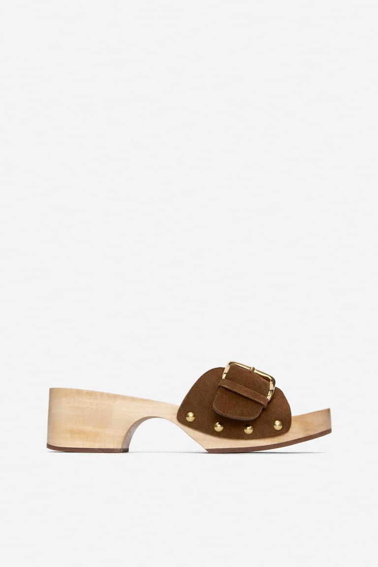 Suede Clogs