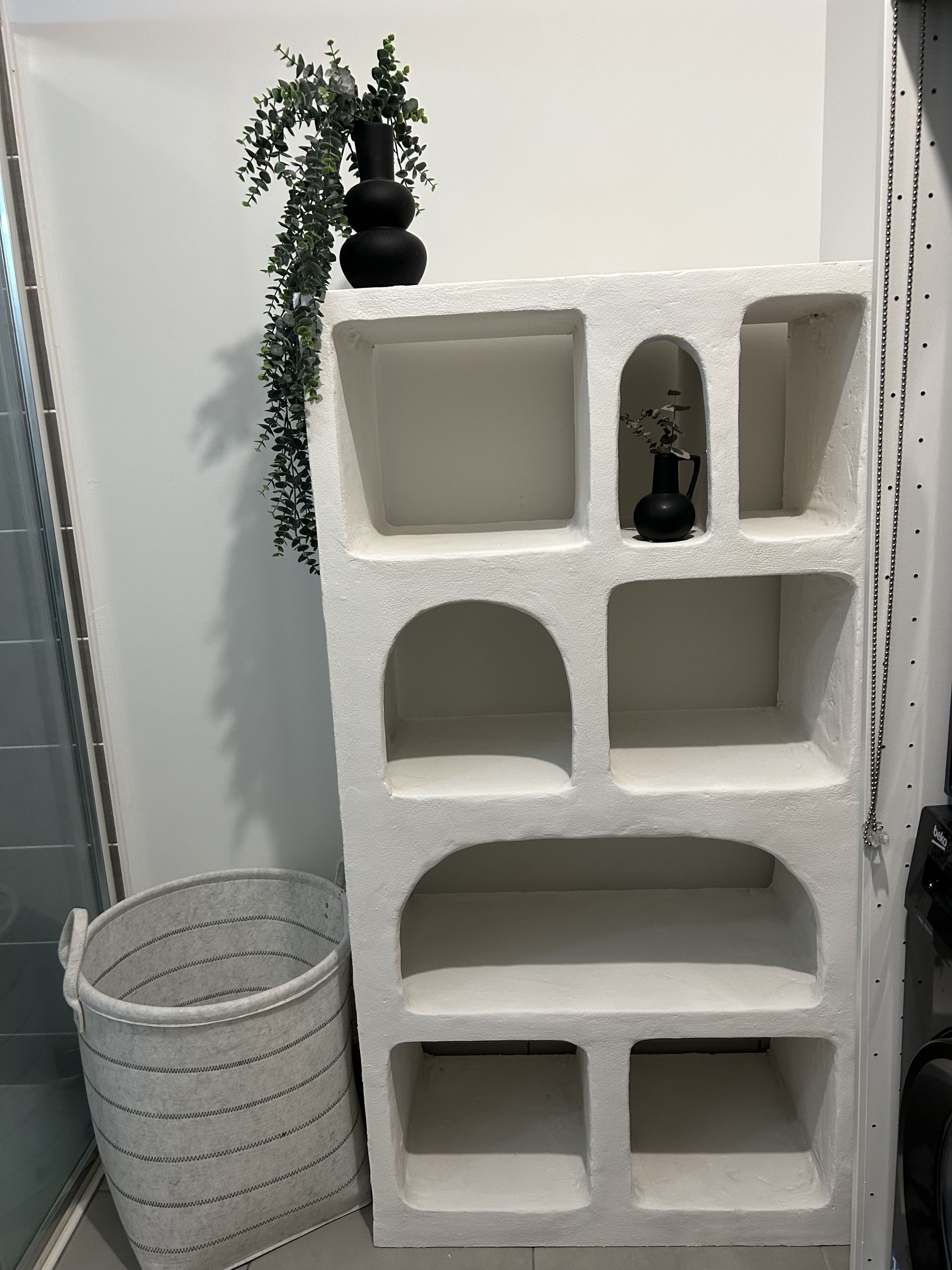 Picture of This IKEA hack turns the KALLAX into rustic textured shelves | Livingetc