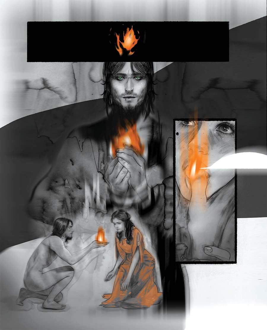 Sample pages from various DSTLRY titles.