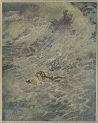 Illustration of little mermaid.