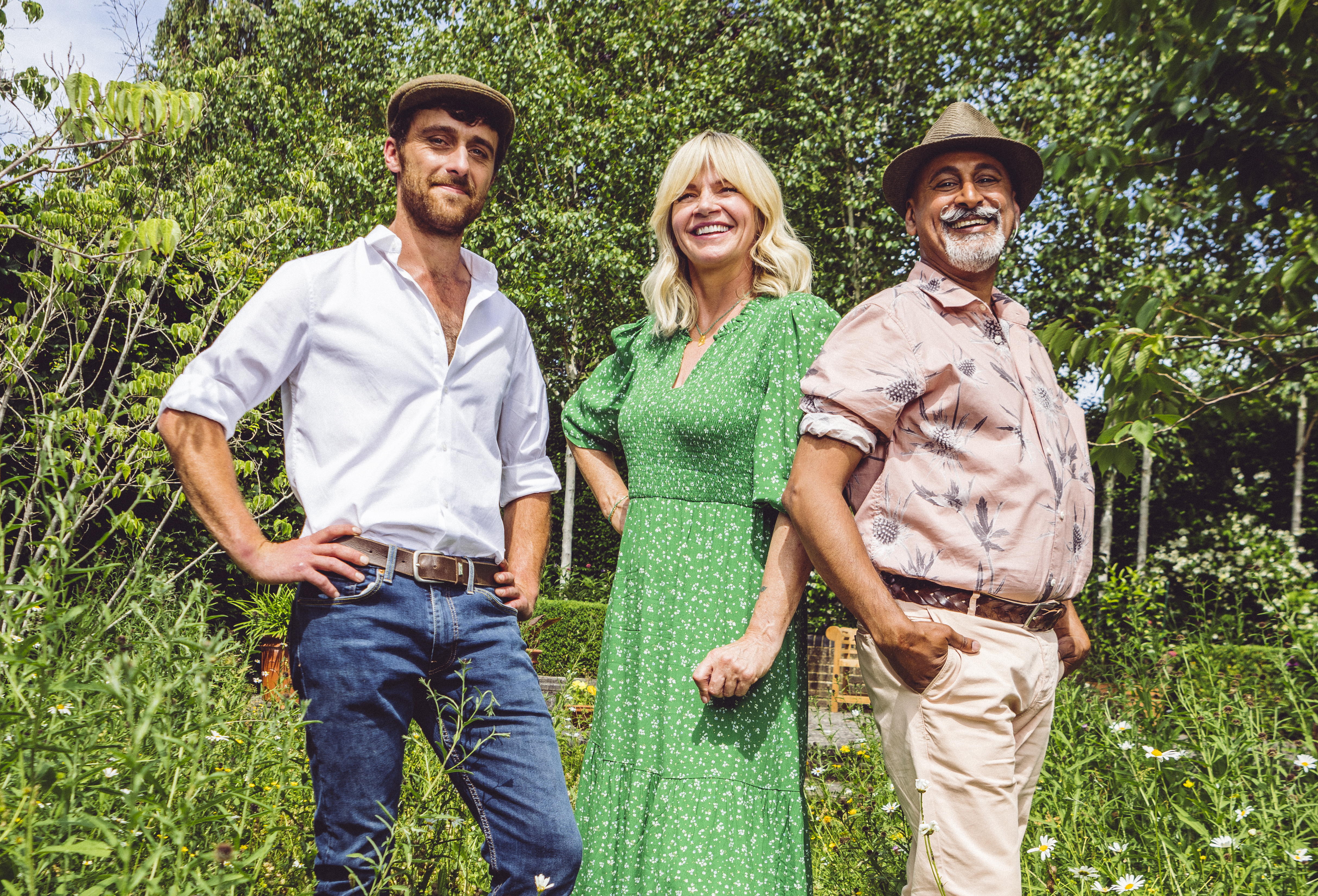 TV tonight Zoe Ball, with judges Lachlan Rae and Manoj Malde.