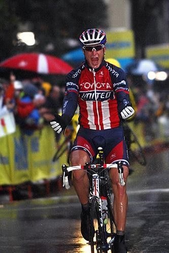 Rollin rolls over the line ahead of favourites like George Hincapie.
