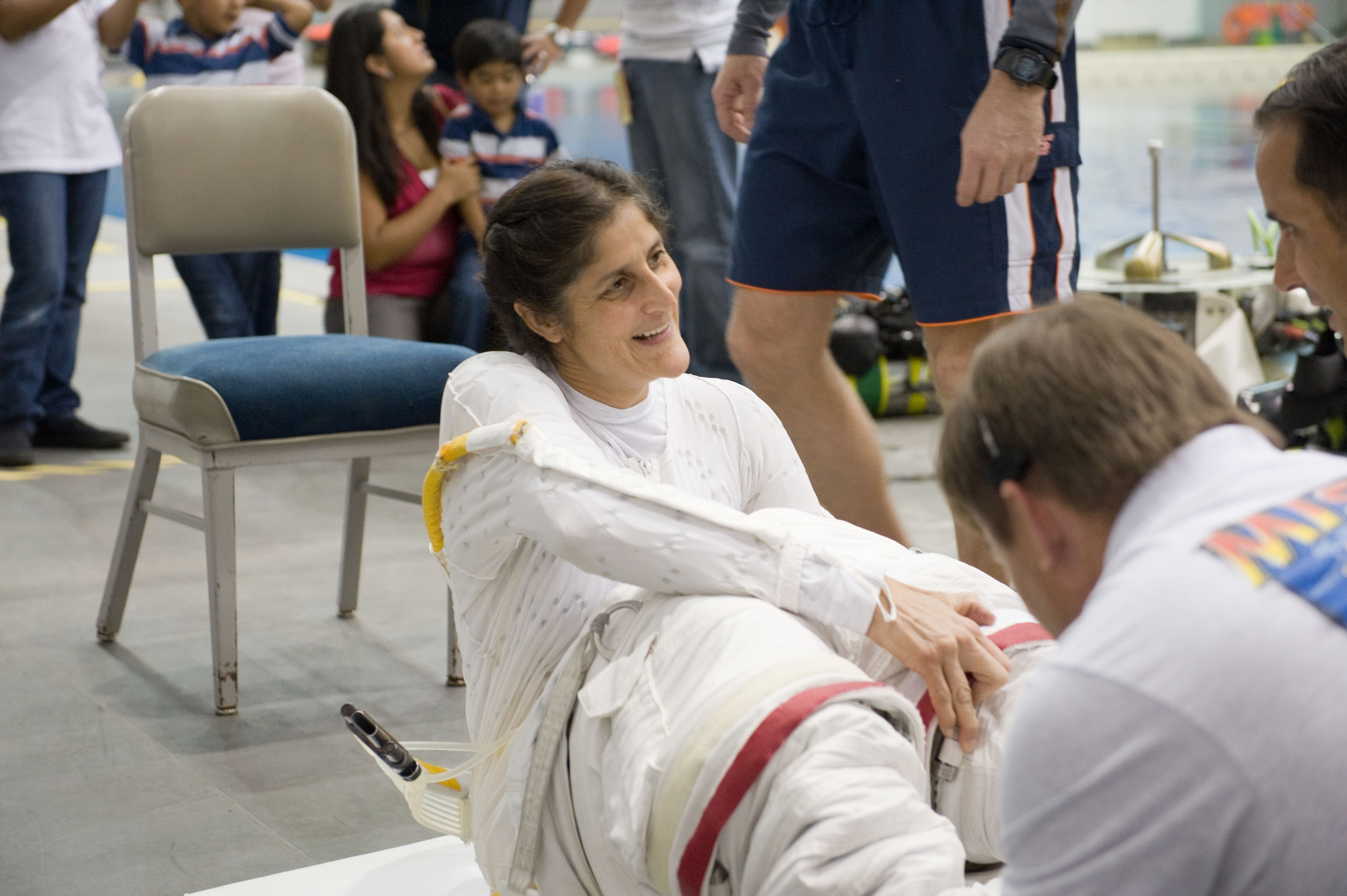 Expedition 32 Commander Sunita Williams Suited Up