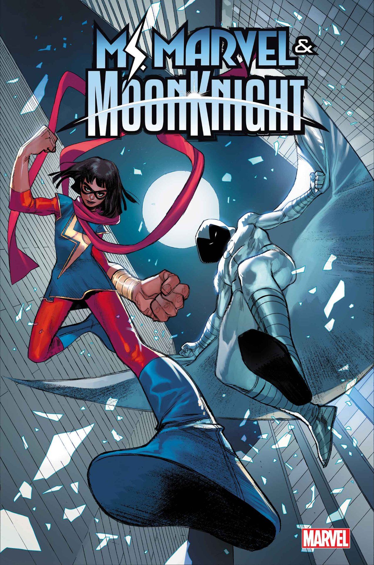 Ms. Marvel &amp; Moon Knight #1 cover art by Sara Pichelli