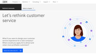 A video from IBM on how AI can redefine customer service