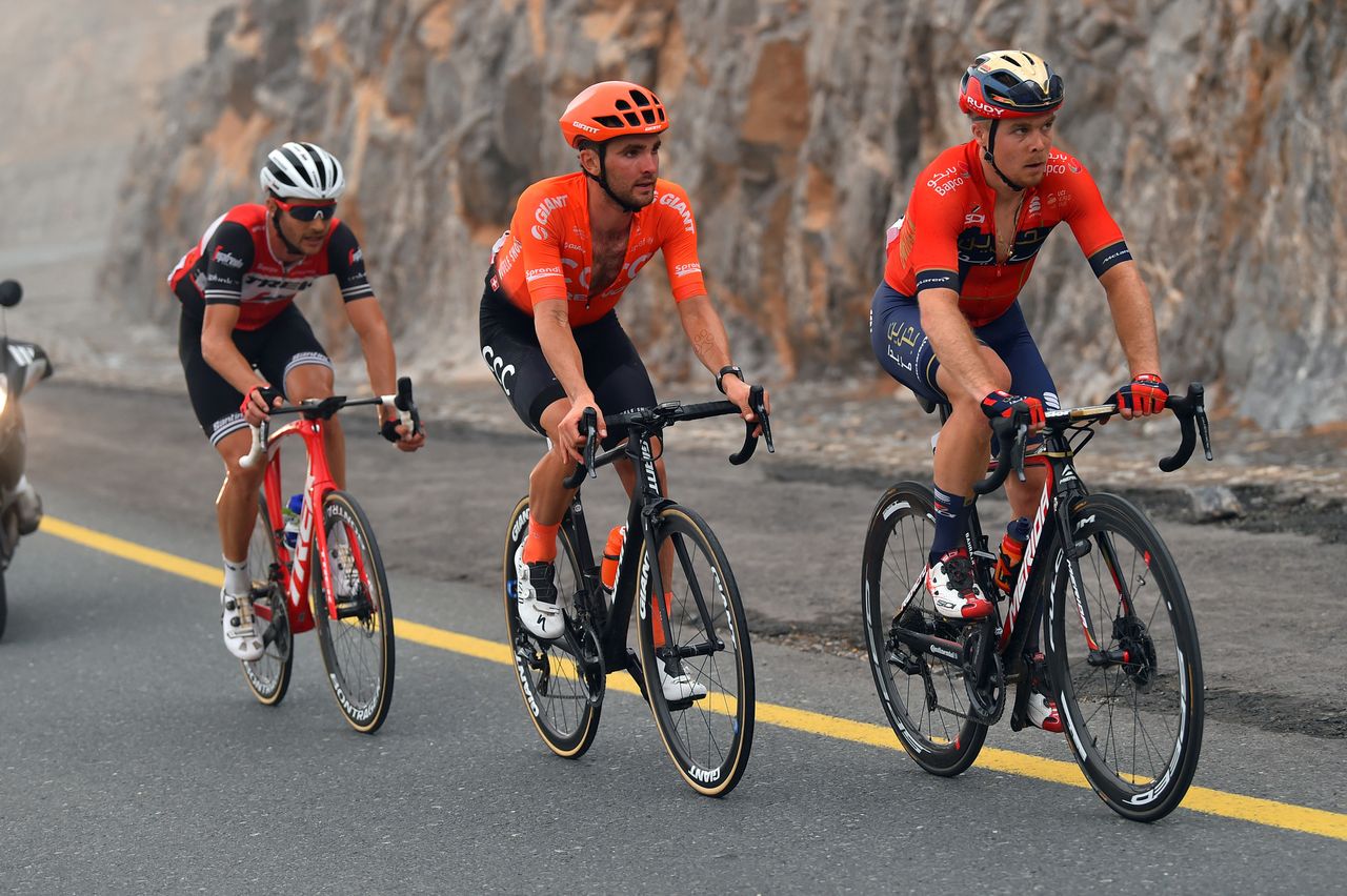 The break of the day stayed away until the climb of Jebel Jais
