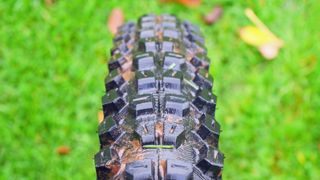 Continental Kryptotal Trail front tire with a grass background