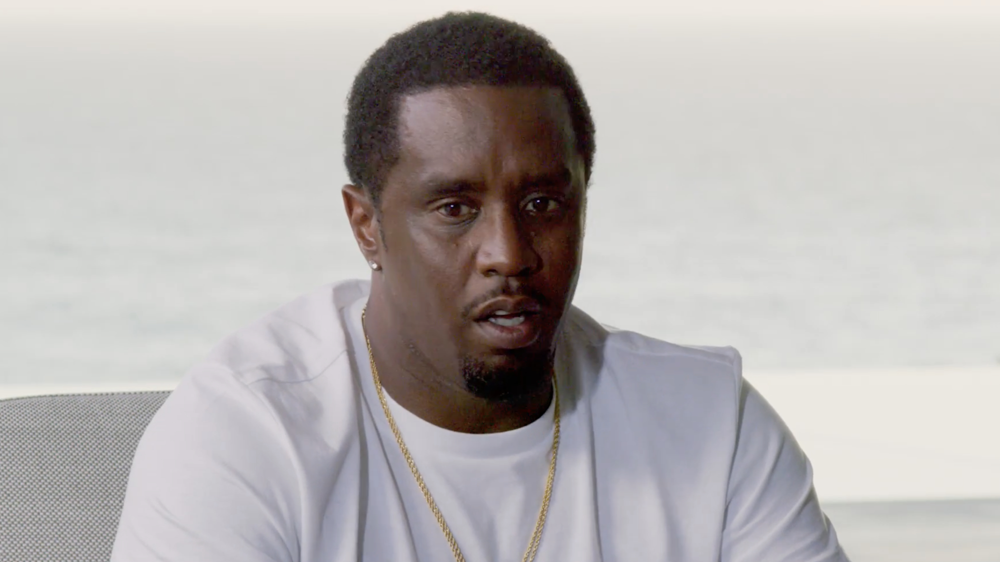 Sean "Diddy" Combs speaks during an interview with REVOLT.