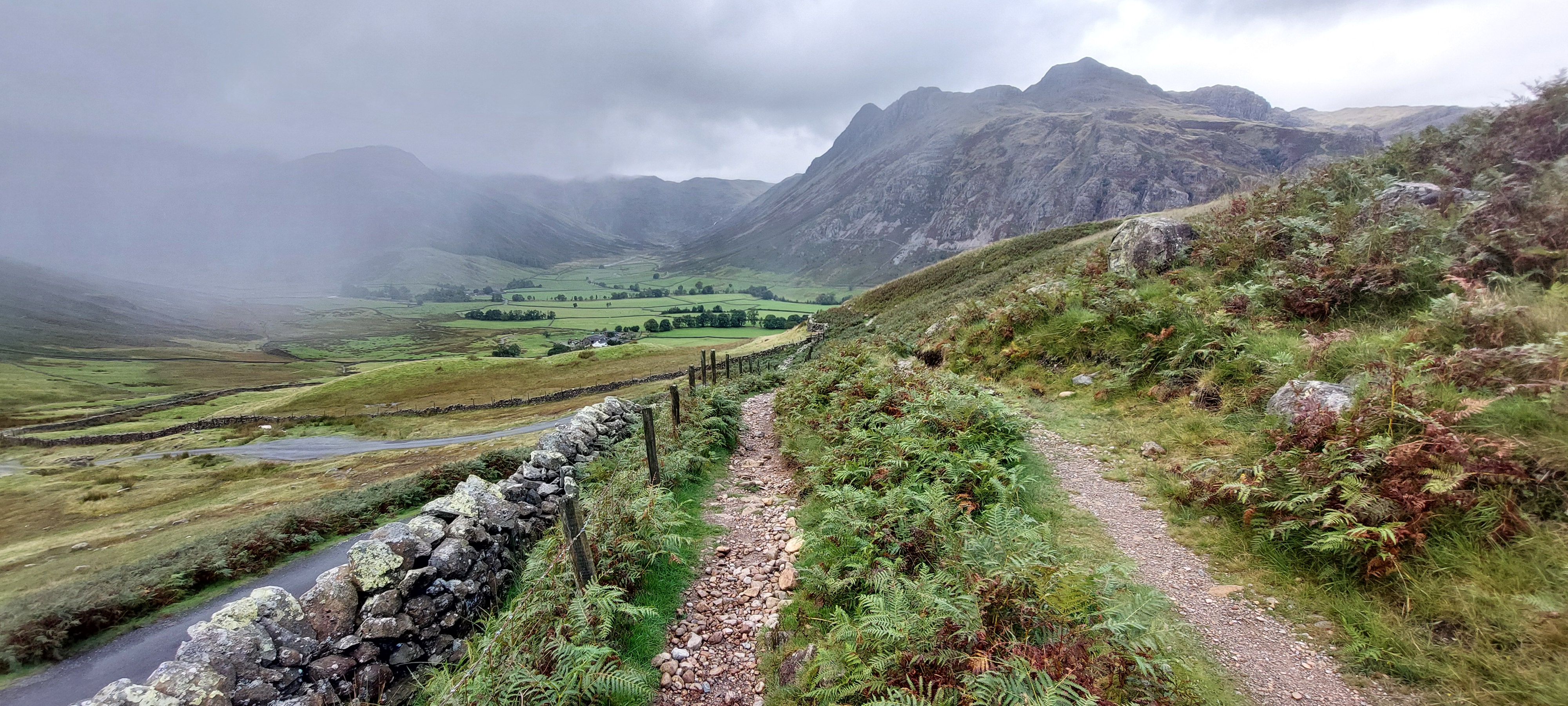 View of the Great Langdale valley