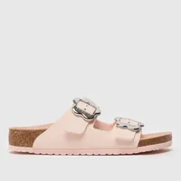 Birkenstock Arizona Flower Girls Junior in Pale Pink Birkenstock Arizona Flower Girls Junior in Pale Pink