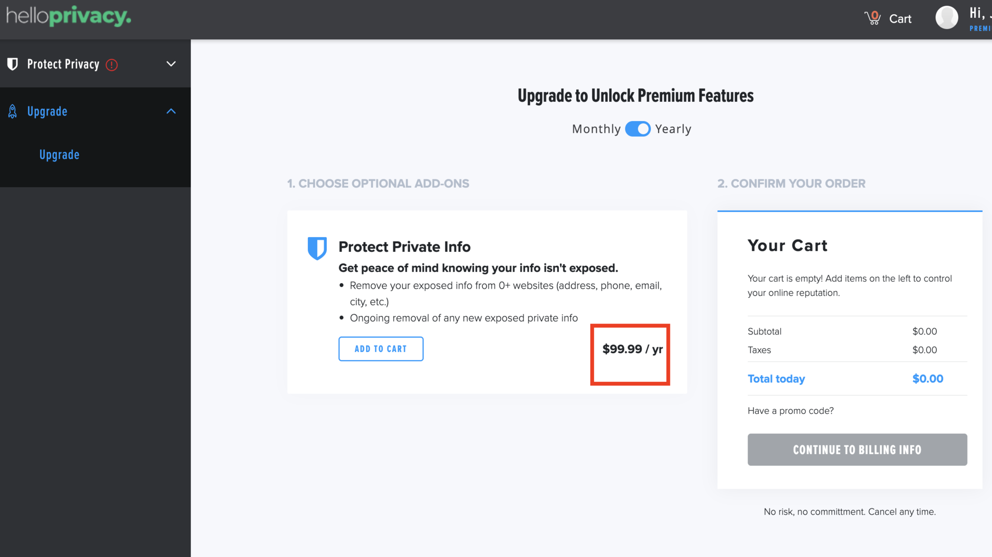 HelloPrivacy&amp;rsquo;s annual pricing