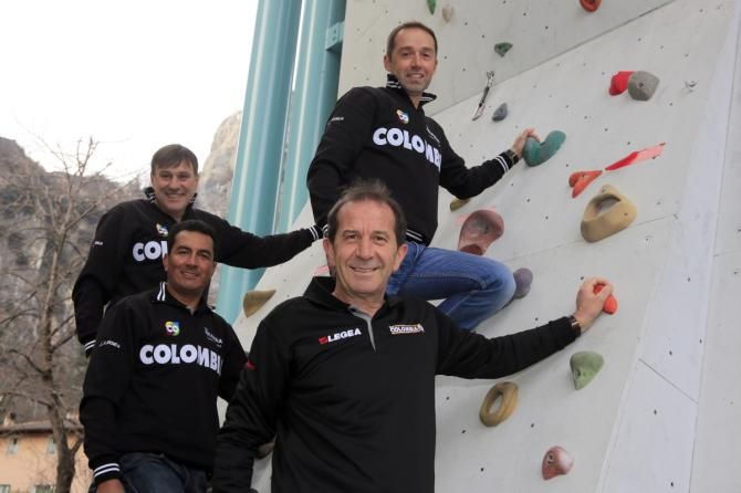 Claudio Corti and his staff
