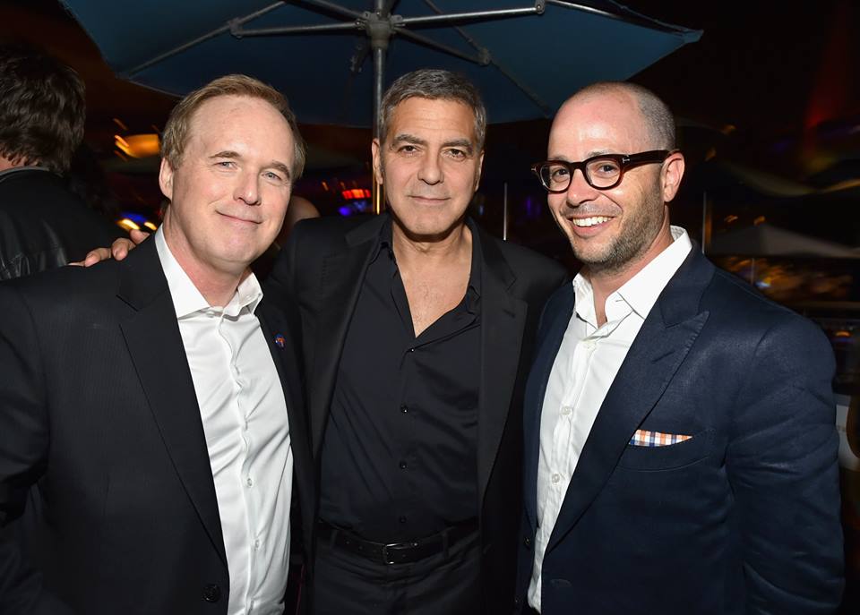Bird, Clooney and Lindelof at Tomorrowland Premiere