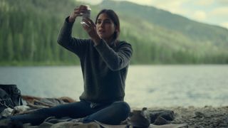Melissa Barrera as Liv in Keep Breathing on Netflix