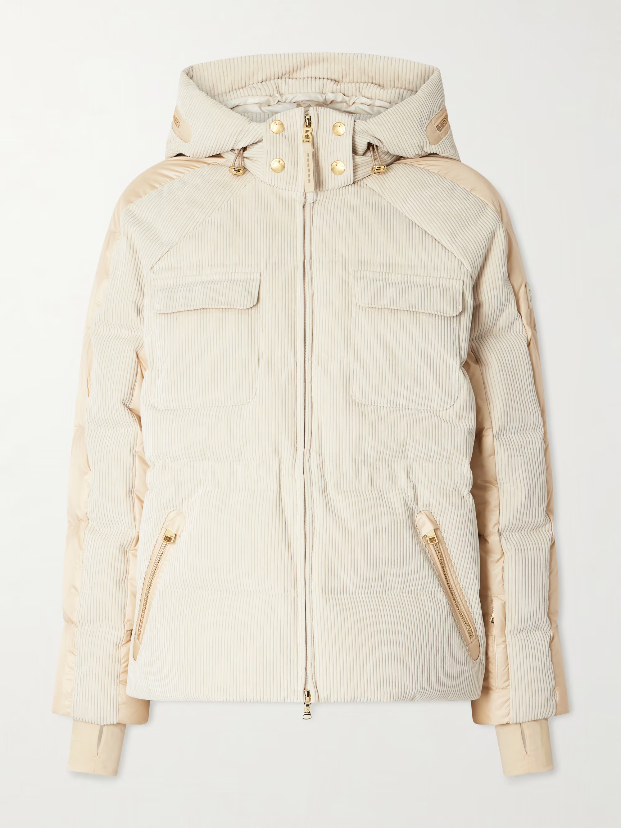 Bogner, Marli shell-trimmed corduroy down jacket
