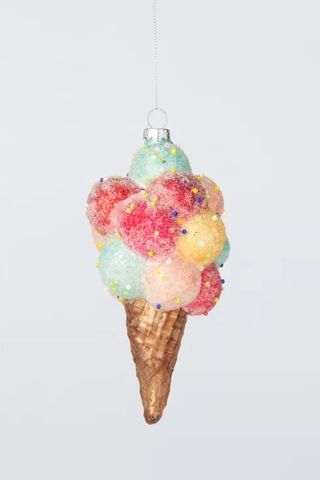 John Lewis Sugar & Spice Ice Cream Cone Bauble