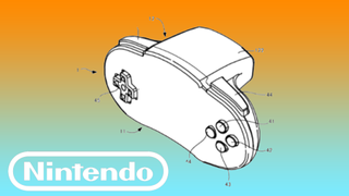 The new Nintendo controller patent on a gradient background