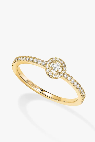 Best Engagement Ring Brands 2023 | MESSIKA Joy PM Small Yellow Gold Diamond Ring 