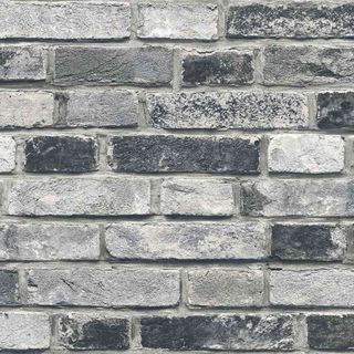 Exposed real brick effect wallpaper
