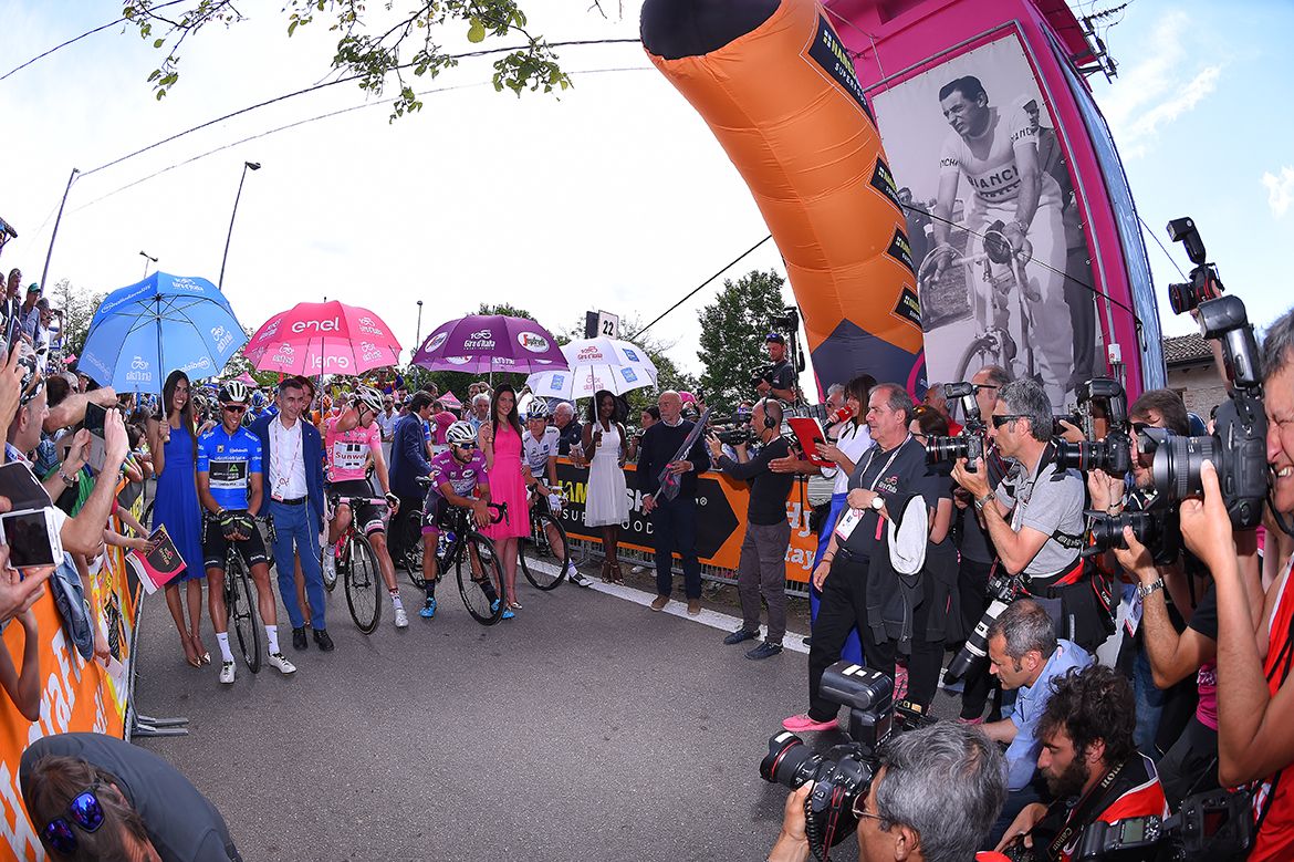 Giro d'Italia jersey wearers ahead of stage 14