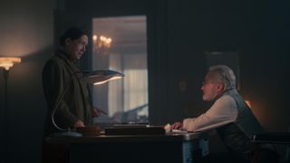Anne Dowd and Bradley Whitford in The Handmaid's Tale