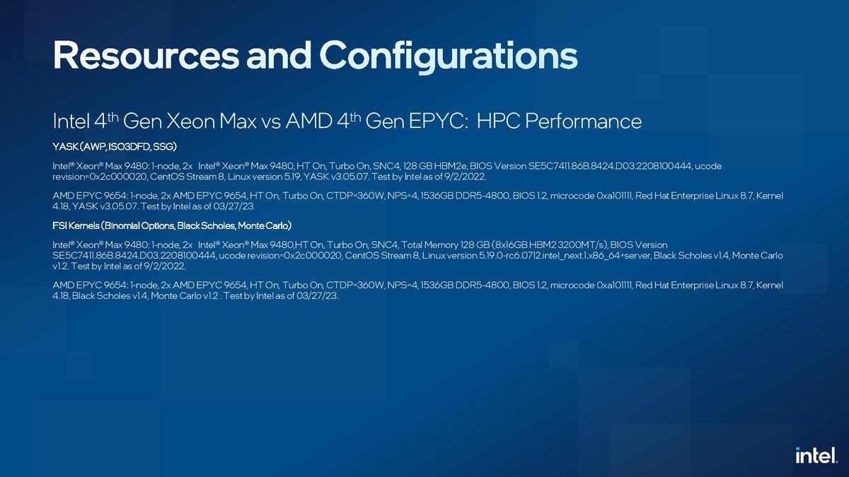 Sapphire Rapids Xeon vs AMD EPYC Genoa