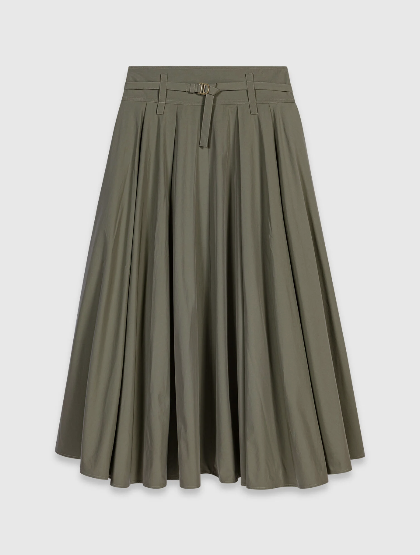 Maje &amp;ndash; Official Website, Cotton Pleated Maxi Skirt