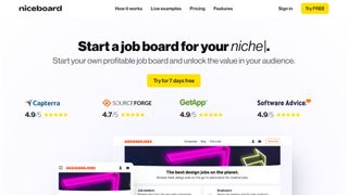 Niceboard website screenshot