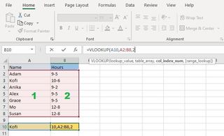 How to use VLOOKUP in Excel step 5: In the formula bar, type a comma followed by the number of the column you want to find data in. For example, if you want to look in the second highlighed column, type "2"