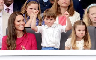 Kate Middleton, Prince Louis, and Princess Charlotte