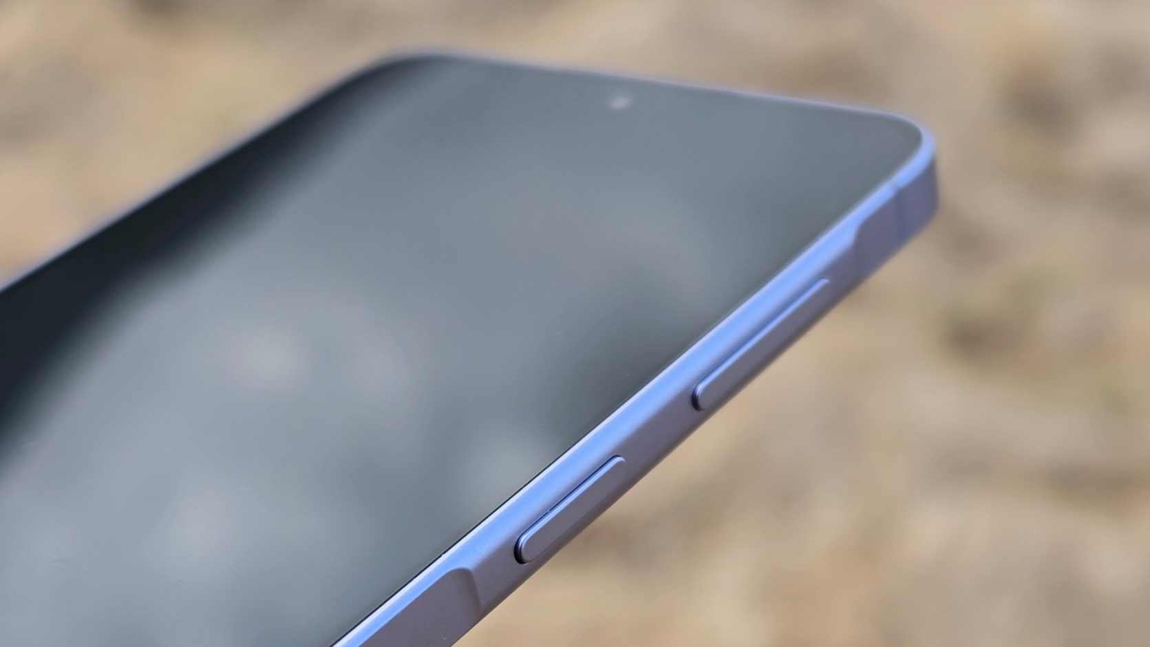 The Samsung Galaxy A57's power button.