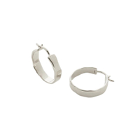 Siren Muse Wave Small Hoop Earrings, was £75 now £52.50