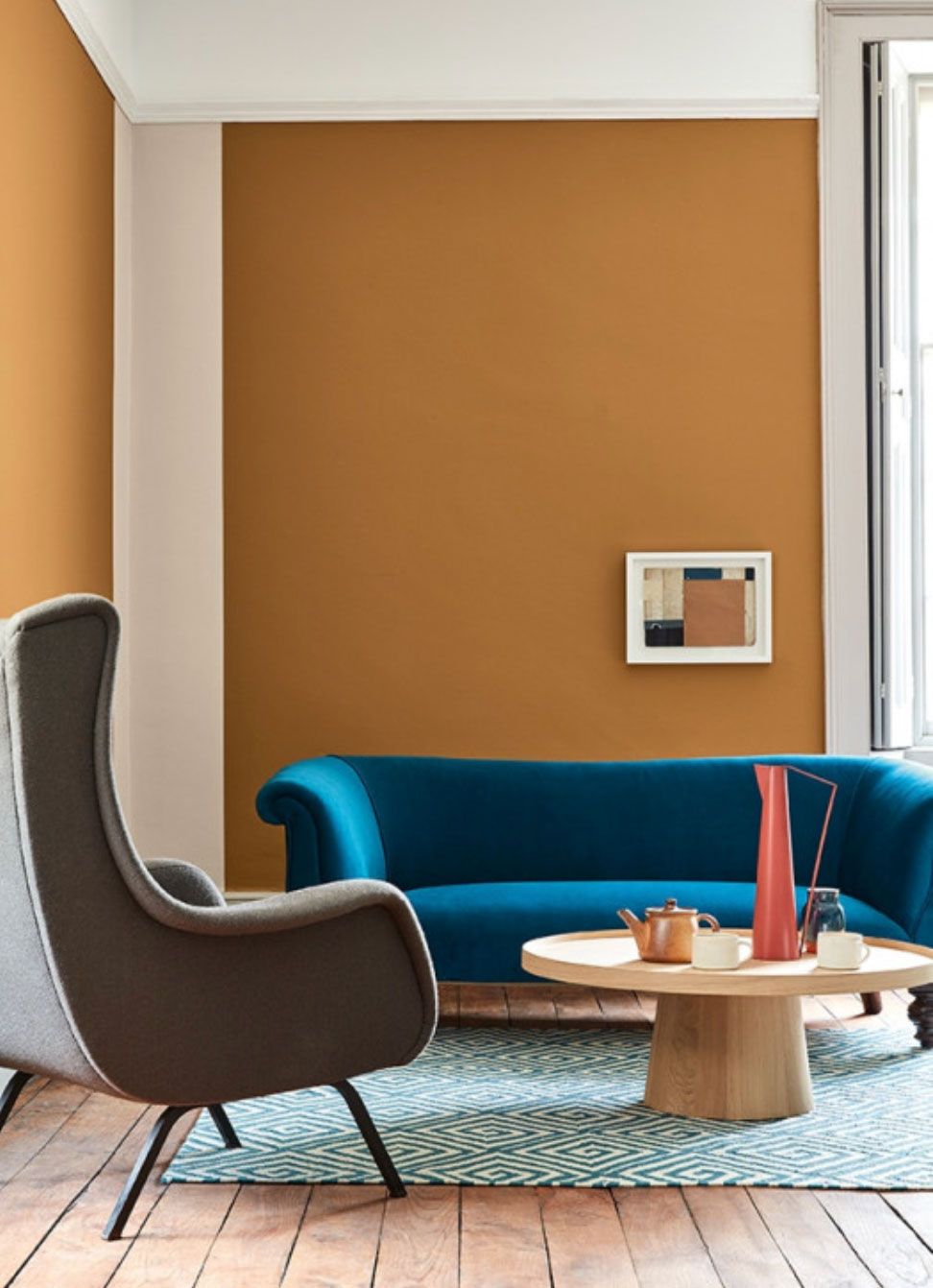 Soggiorno di vernice idee: arancione soggiorno