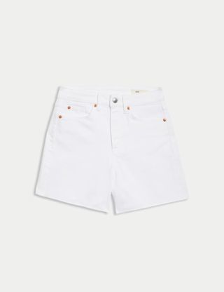 Jeansshorts mit hoher Taille für Mama