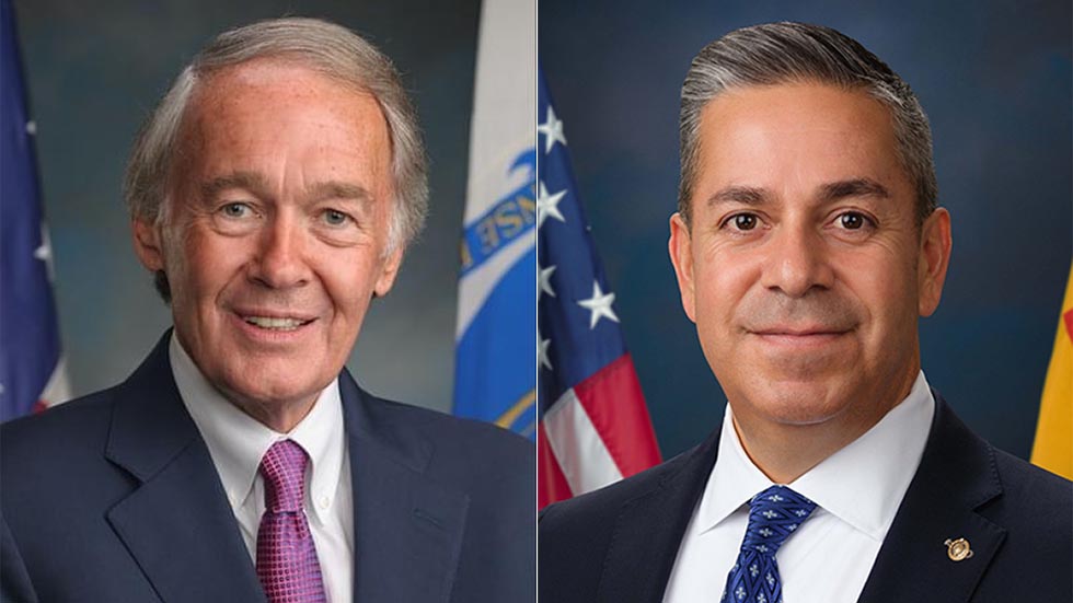 Sens. Ed Markey (D-Mass.) and Ben Ray Lujan (D-N.M.)