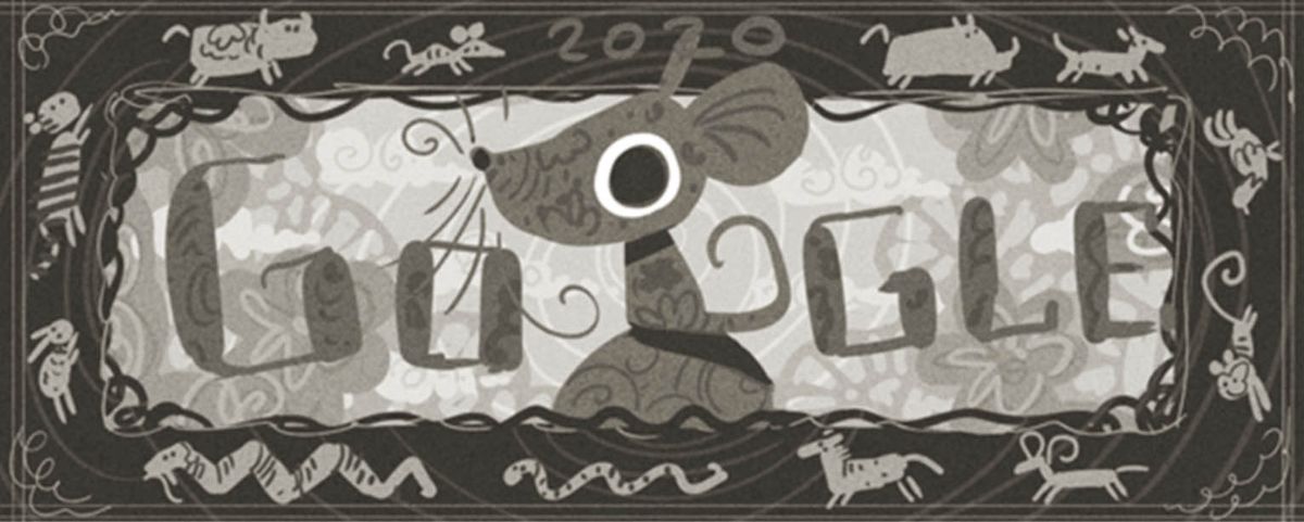 A look at Google's early designs for the 2020 Lunar New Year Google Doodle.