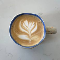 A coffee made with the Ninja Luxe Cafe coffee machine 