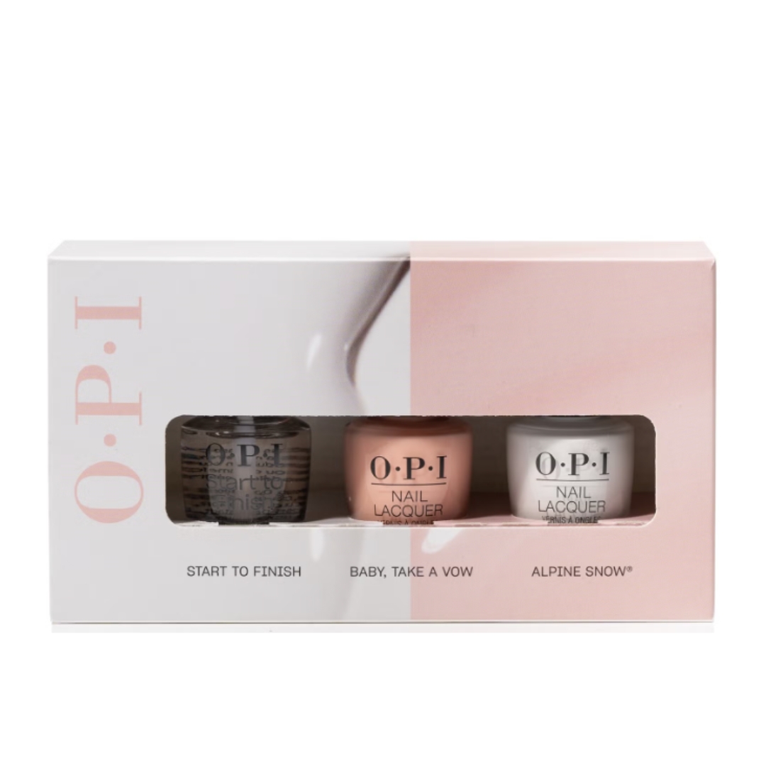 A product shot of the OPI Nail Lacquer French Manicure Kit Gift Set, on a white background