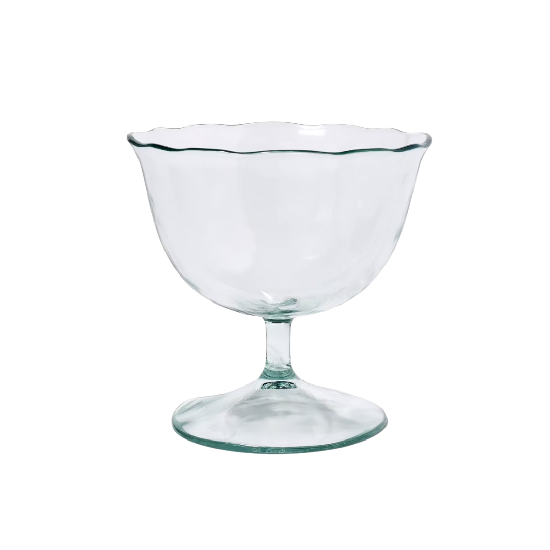 7 Fl Oz Acrylic Ruffled Coupe Short Clear - Thresholdu0026#8482; Designed With Studio Mcgee