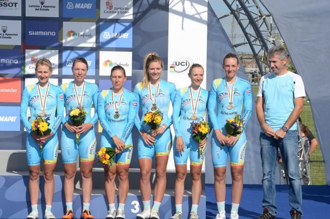 Astana were a surprise bronze in the women's TTT