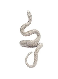 LYNN BAN Diamond &amp; sterling-silver snake ring: was $8,089, now $5,662 | MATCHESFASHION