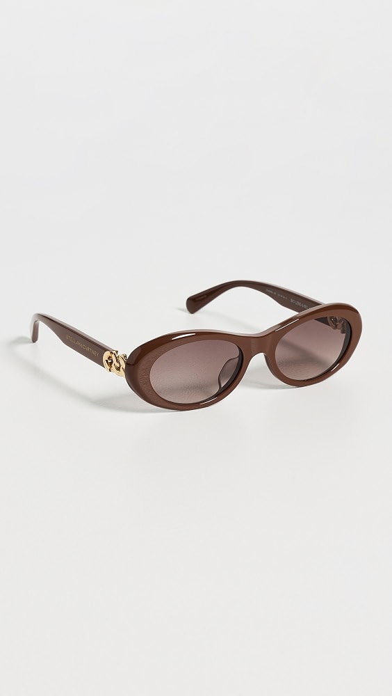 Falabella Sunglasses - Shiny Dark Brown/gradient Br