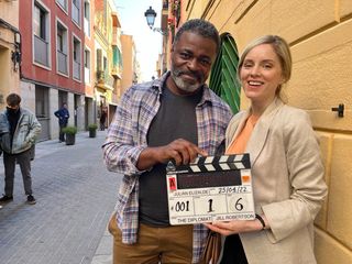 The Diplomat on Alibi is filming in Barcelona.