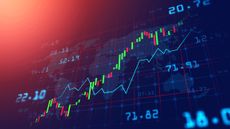 Stock market graph 