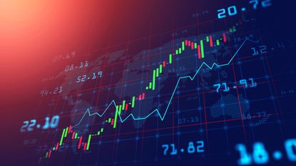 Stock market graph 