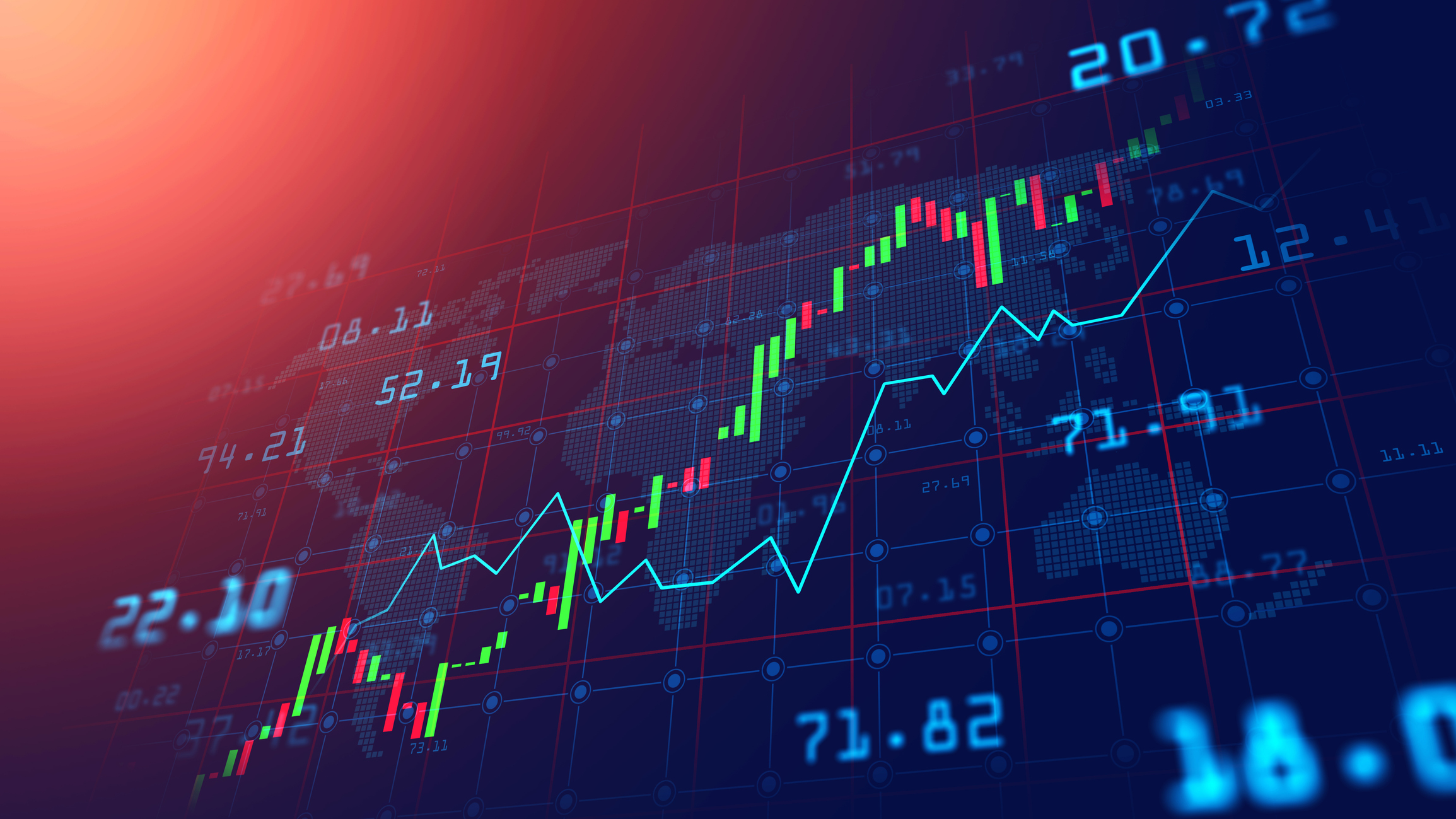 Stock market graph 